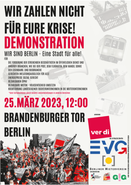 Demonstration "Wir zahlen nicht für Eure Krise! Wir sind Berlin - Eine Stadt für alle"-1